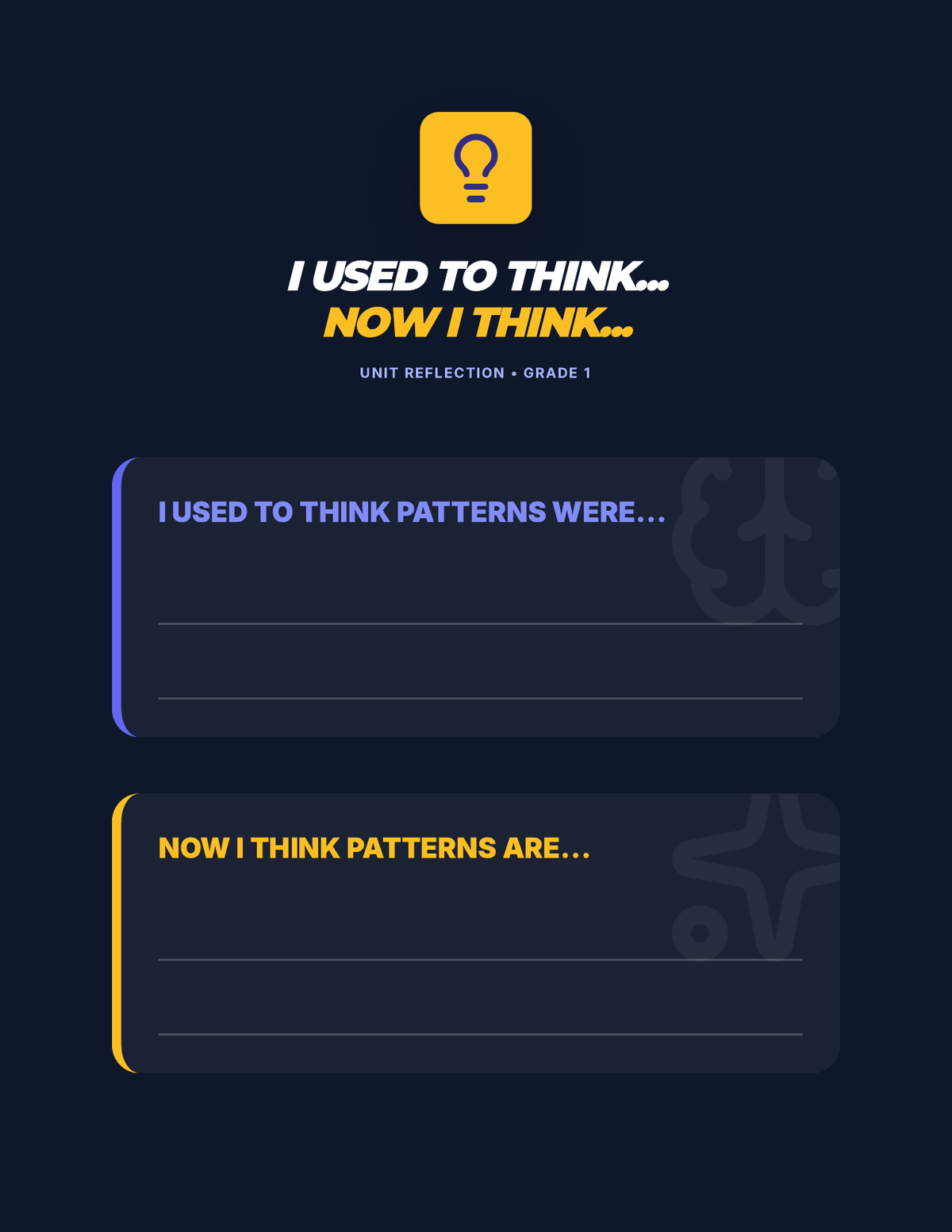 I Used to Think… Now I Think… page 1