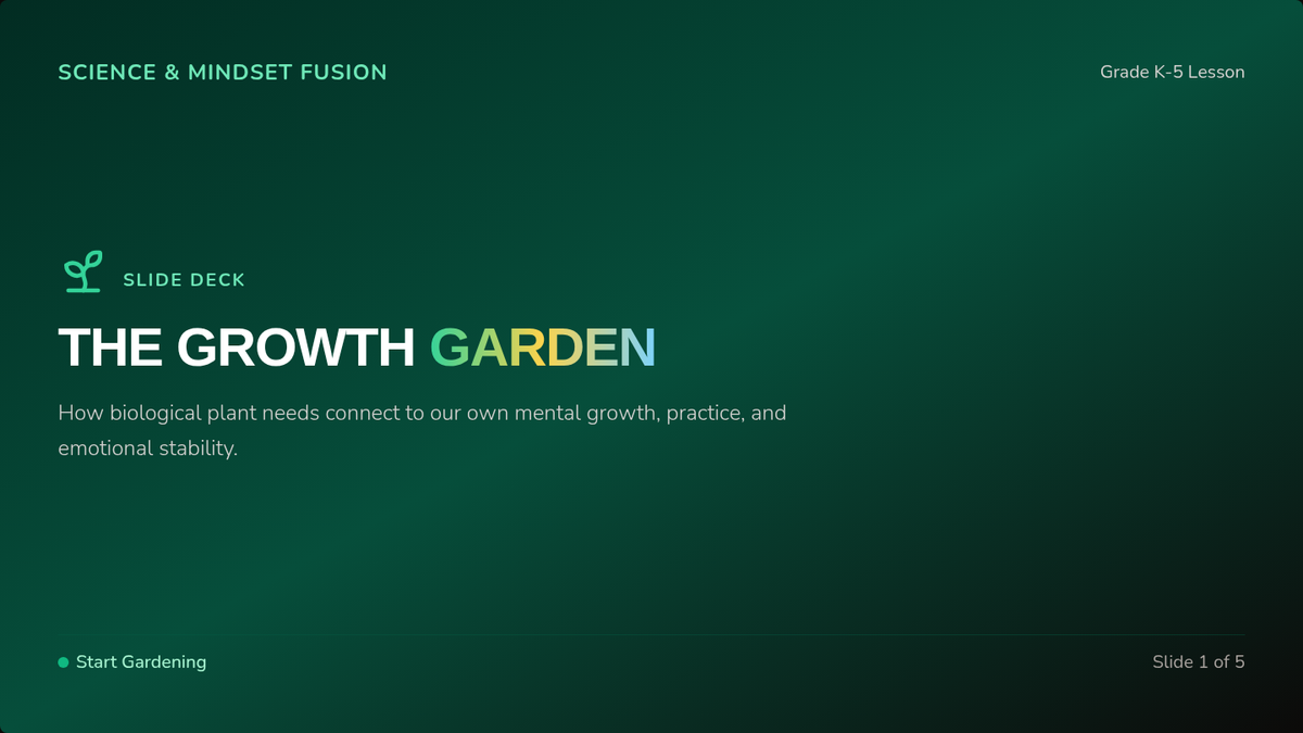 Growth Garden Slides
