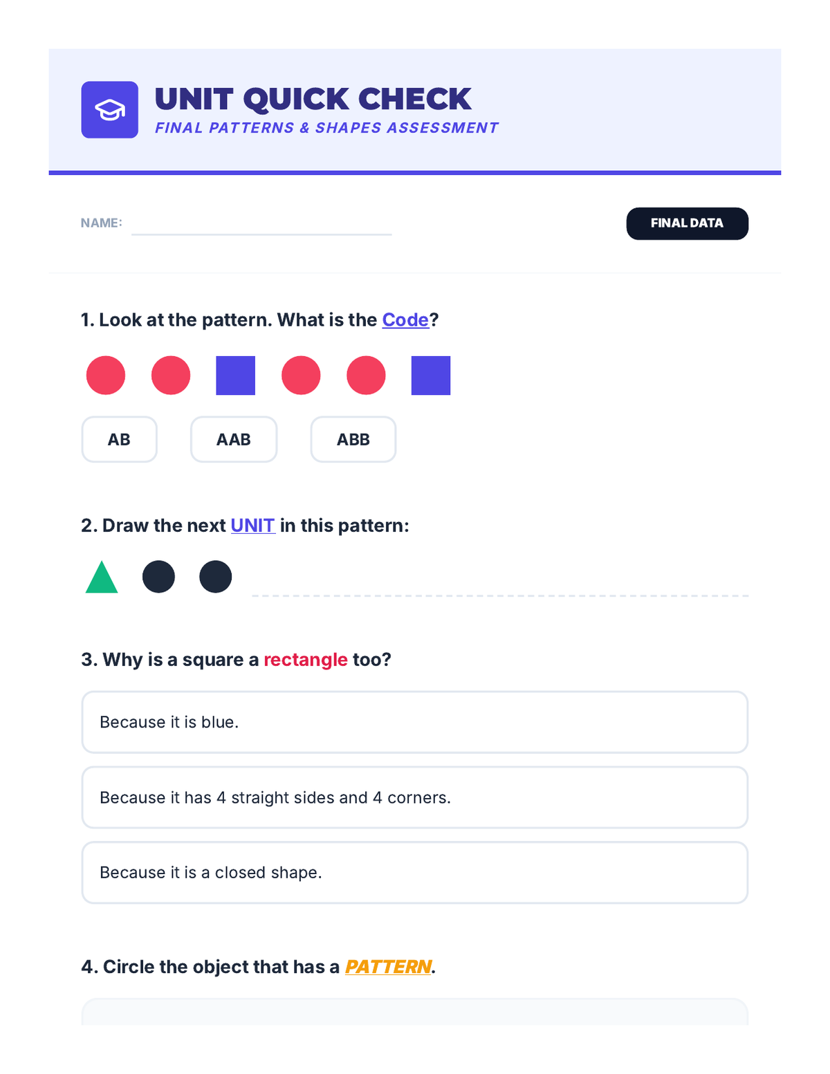 End-of-Unit Quick Check page 1