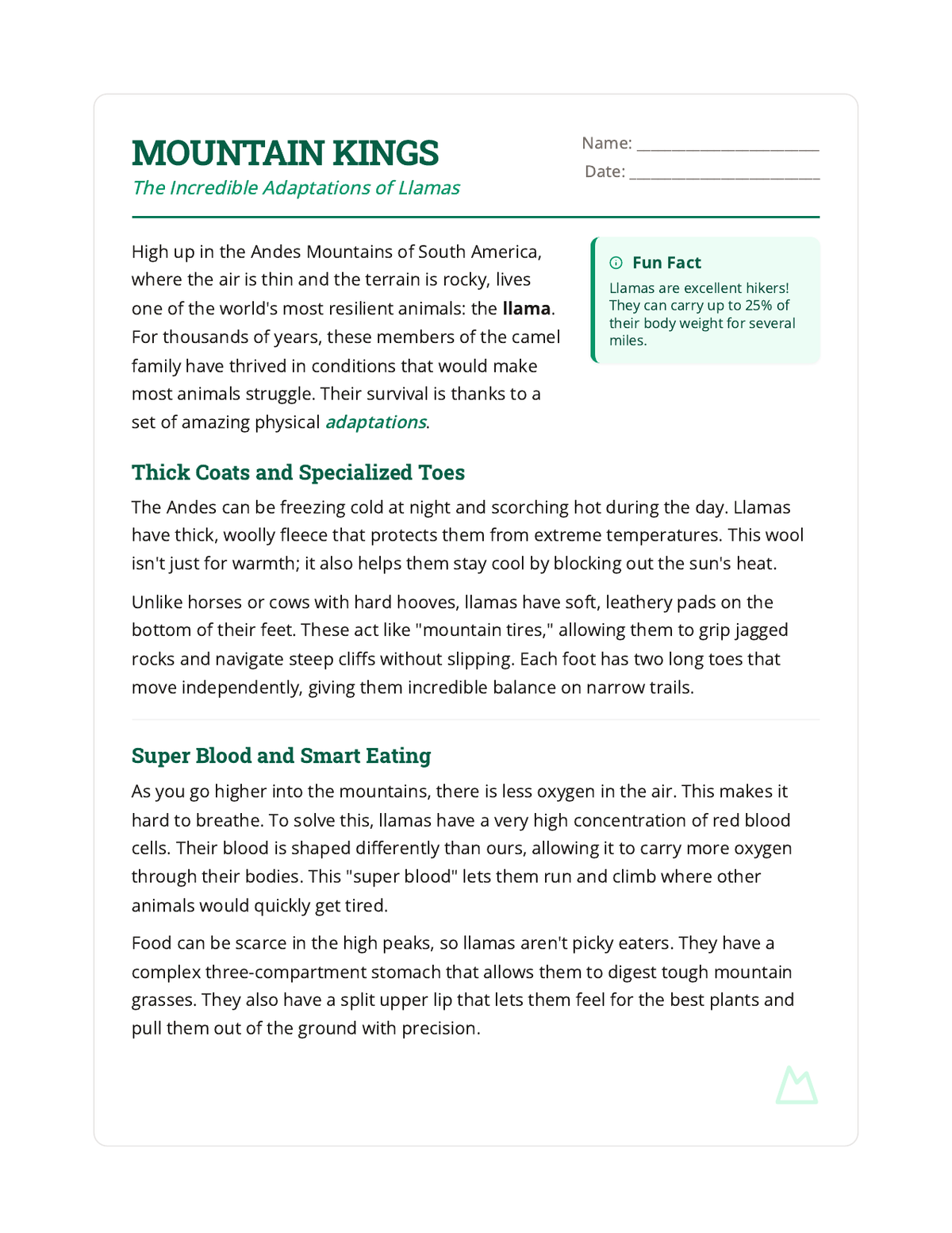 Mountain Kings Reading Passage碎碎碎碎碎碎碎碎碎碎碎碎碎碎 page 1