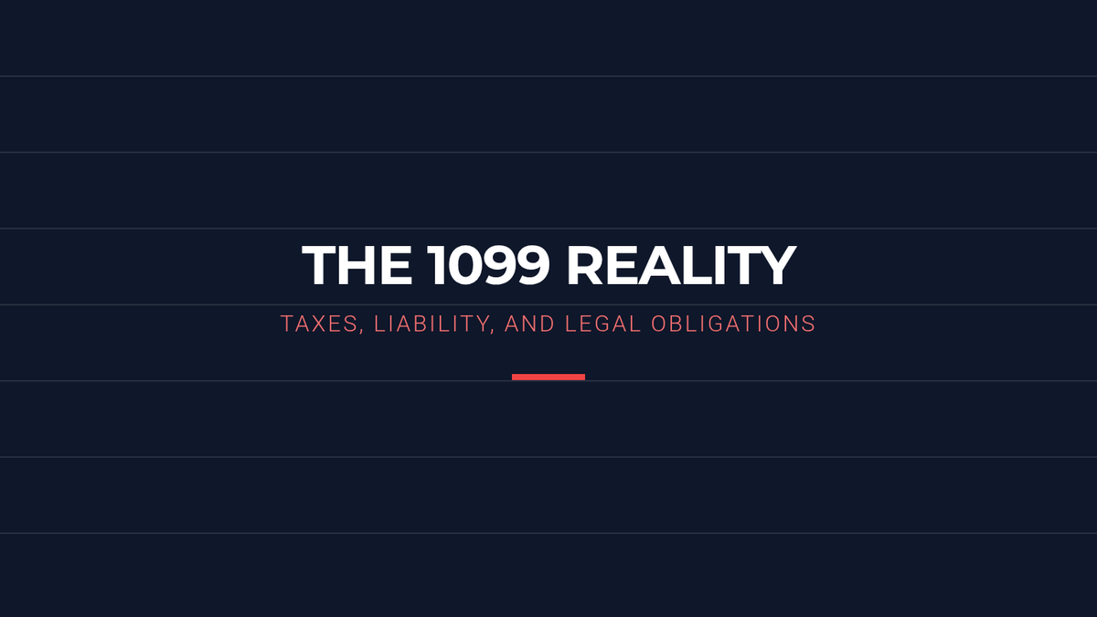 The 1099 Reality Slides